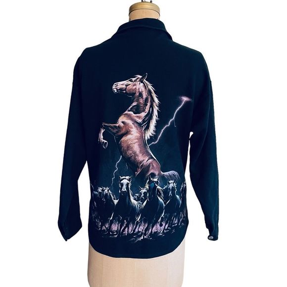 Artisan Jackets & Coats Vintagestampedinghorsesartisans Screenprint